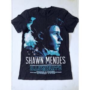 Shawn Mendes illuminate world tour shirt size small black short sleeve